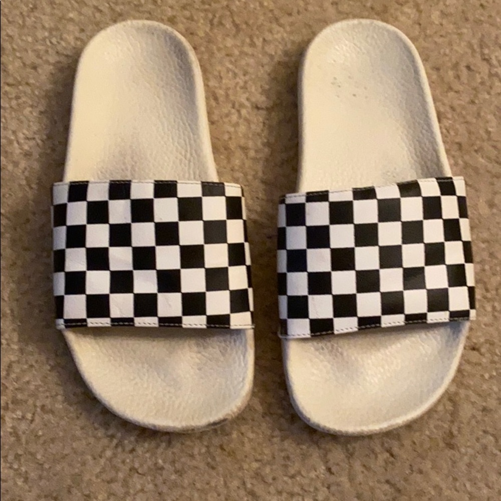 Checkered board slide vans